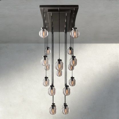 Venetian Pearl Rectangular Chandelier 36", 54", 72" - Zelno Lighting