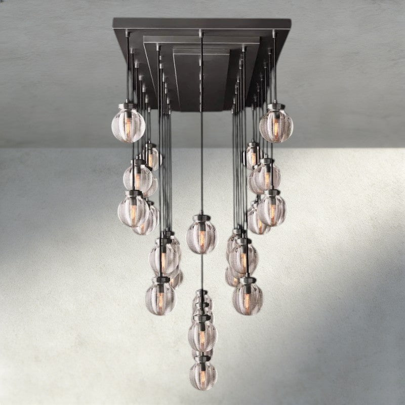 Venetian Pearl Rectangular Chandelier 36", 54", 72" - Zelno Lighting