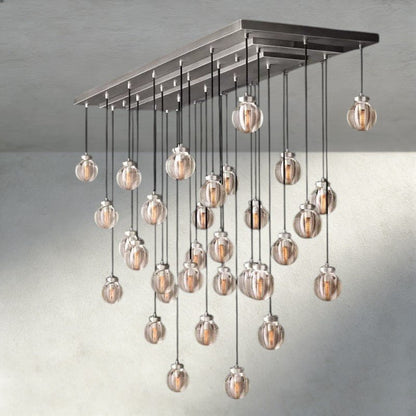 Venetian Pearl Rectangular Chandelier 36", 54", 72" - Zelno Lighting