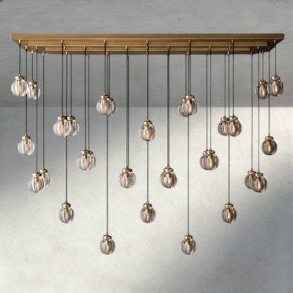 Venetian Pearl Rectangular Chandelier 36", 54", 72" - Zelno Lighting