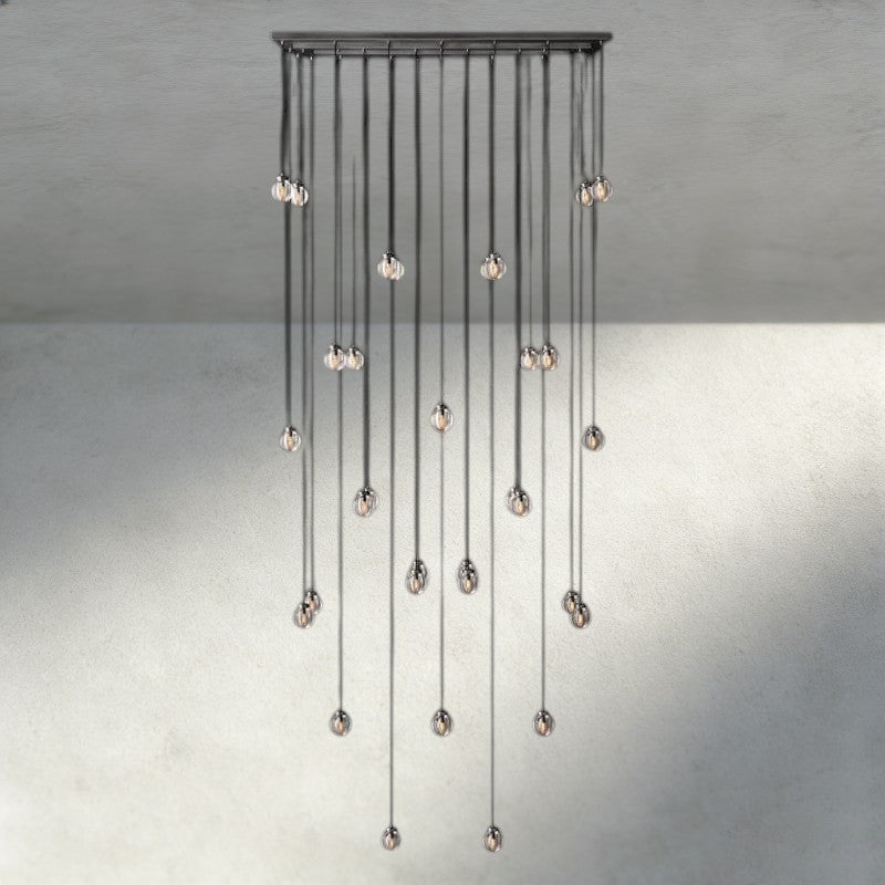 Venetian Pearl Rectangular Chandelier 36", 54", 72" - Zelno Lighting