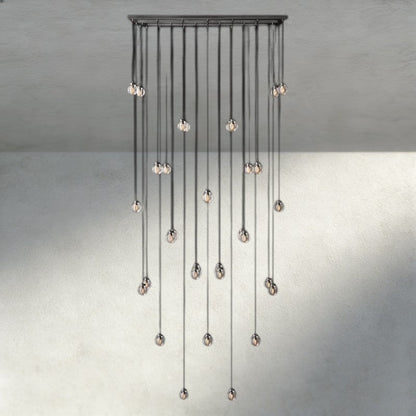 Venetian Pearl Rectangular Chandelier 36", 54", 72" - Zelno Lighting