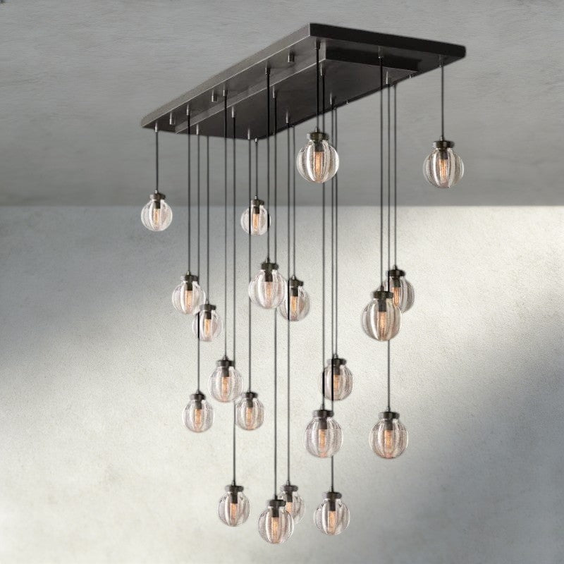 Venetian Pearl Rectangular Chandelier 36", 54", 72" - Zelno Lighting