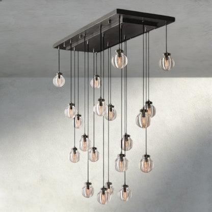 Venetian Pearl Rectangular Chandelier 36", 54", 72" - Zelno Lighting