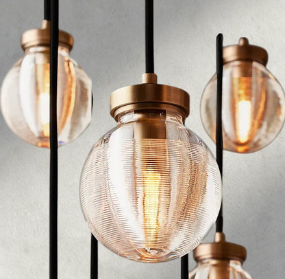 Venetian Pearl Round Chandelier 38", 48", 60" - Zelno Lighting