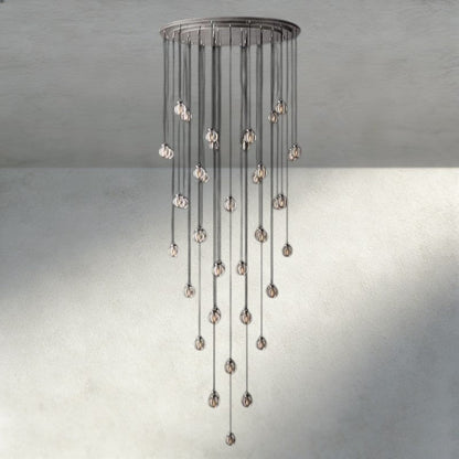 Venetian Pearl Round Chandelier 38", 48", 60" - Zelno Lighting