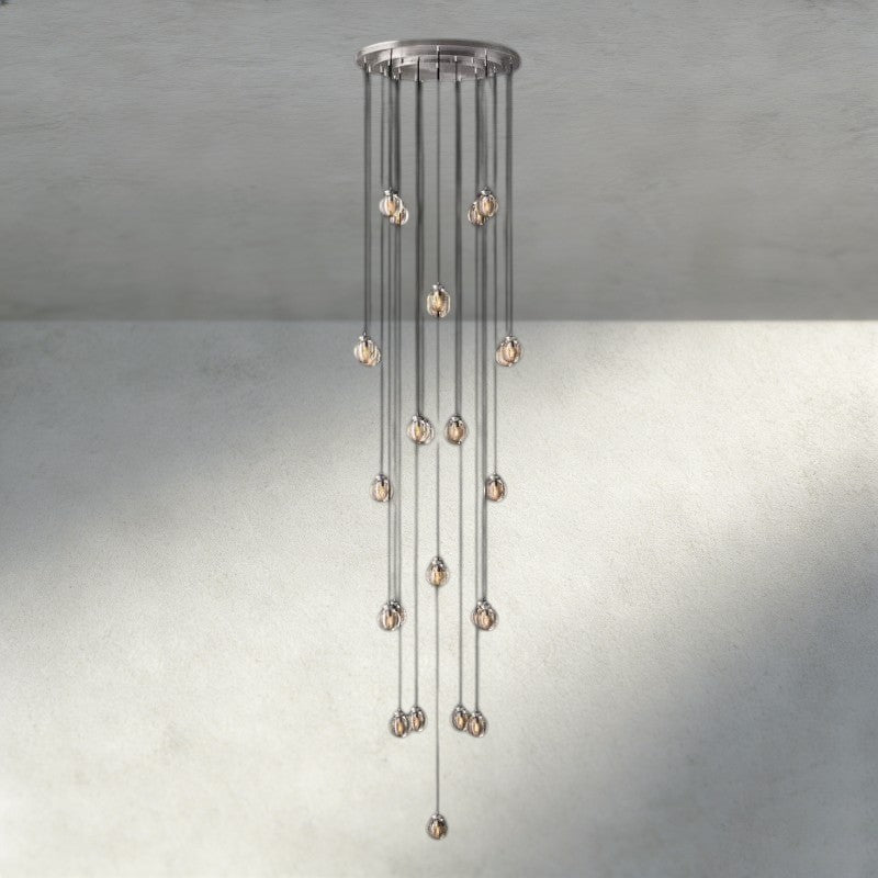 Venetian Pearl Round Chandelier 38", 48", 60" - Zelno Lighting