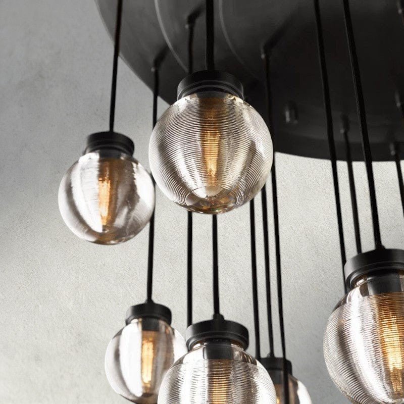 Venetian Pearl Round Chandelier 38", 48", 60" - Zelno Lighting