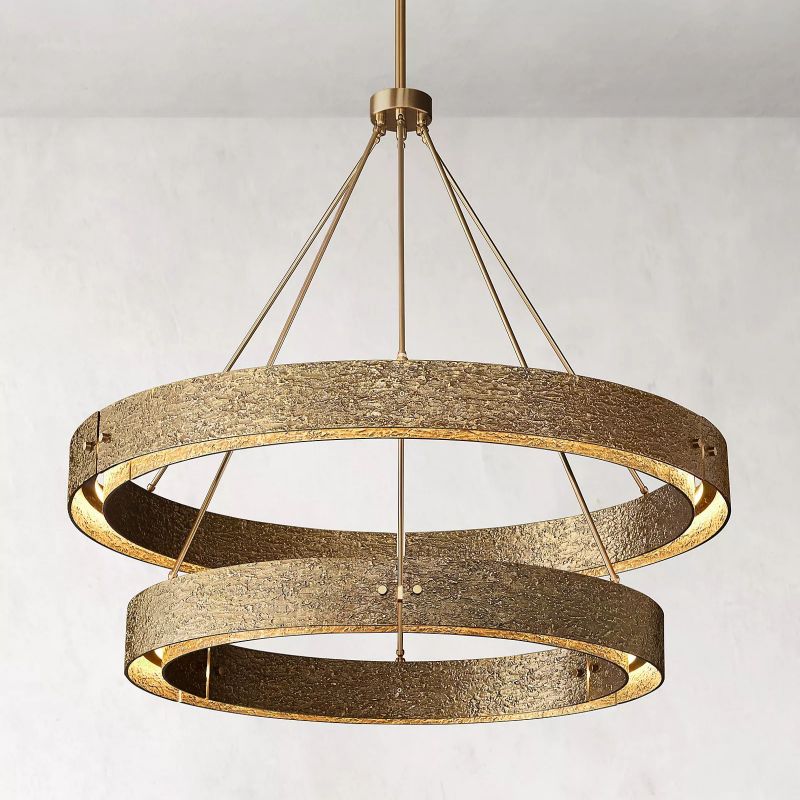 Vilary 2 - tier Round Chandelier 60" - Zelno Lighting