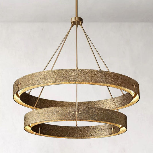 Vilary 2 - tier Round Chandelier 60" - Zelno Lighting