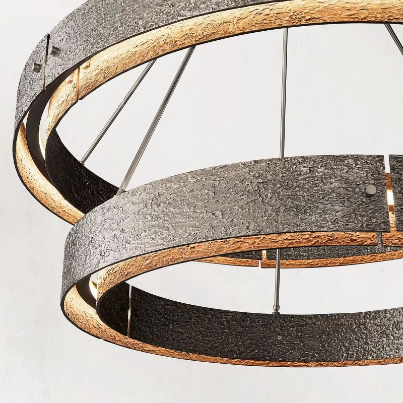 Vilary 2 - tier Round Chandelier 60" - Zelno Lighting