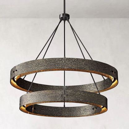 Vilary 2 - tier Round Chandelier 60" - Zelno Lighting