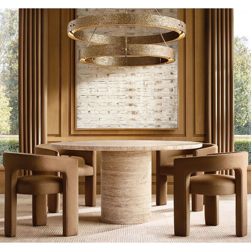Vilary 2 - tier Round Chandelier 60" - Zelno Lighting
