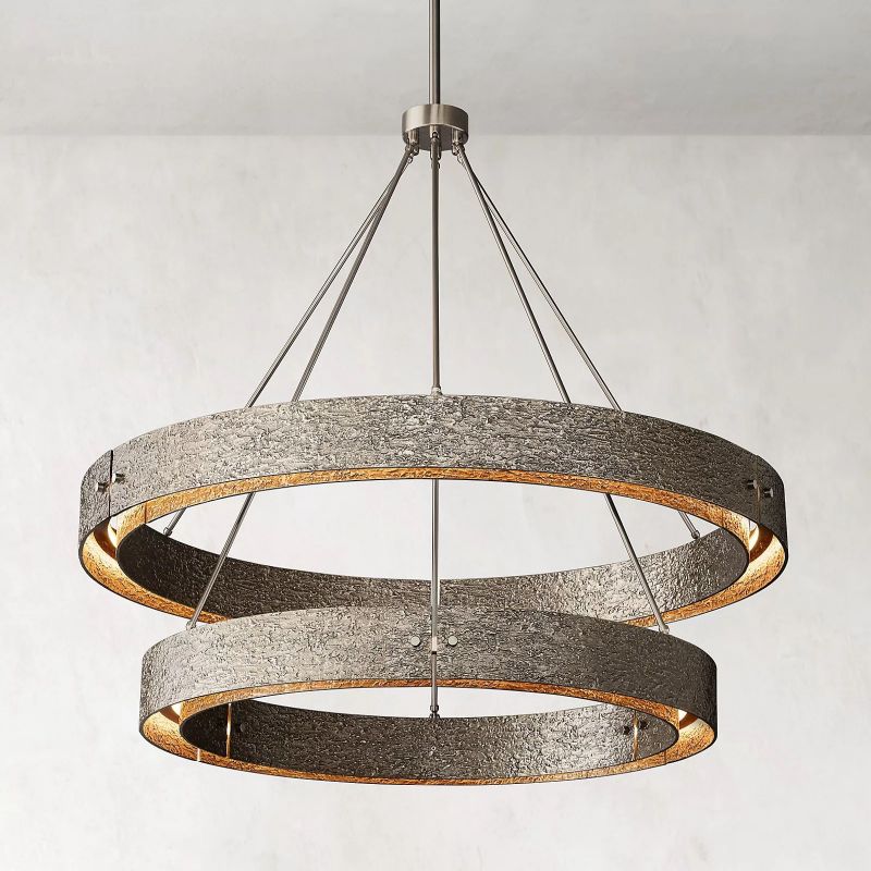 Vilary 2 - tier Round Chandelier 60" - Zelno Lighting