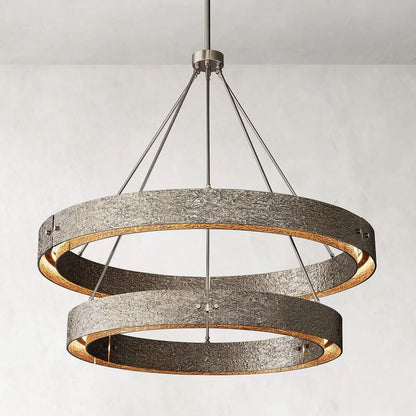 Vilary 2 - tier Round Chandelier 60" - Zelno Lighting