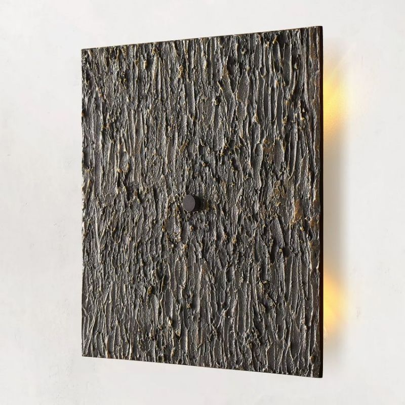 Vilary Square Sconce Solid Brass Wall Light Fixture - Zelno Lighting