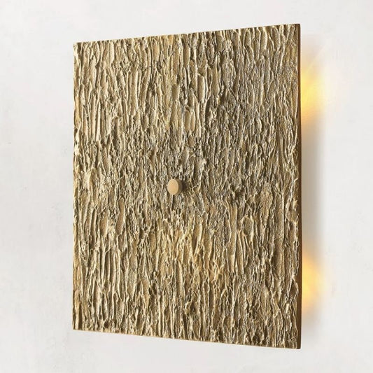 Vilary Square Sconce Solid Brass Wall Light Fixture - Zelno Lighting