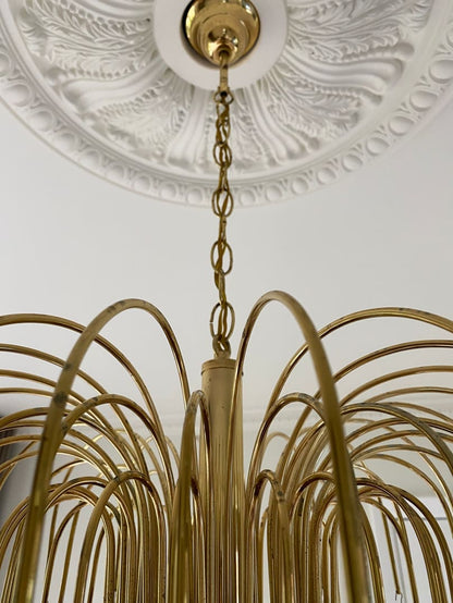 Vintage – Murano Teardrops Chandelier – 70s – Pink prisms - Zelno Lighting