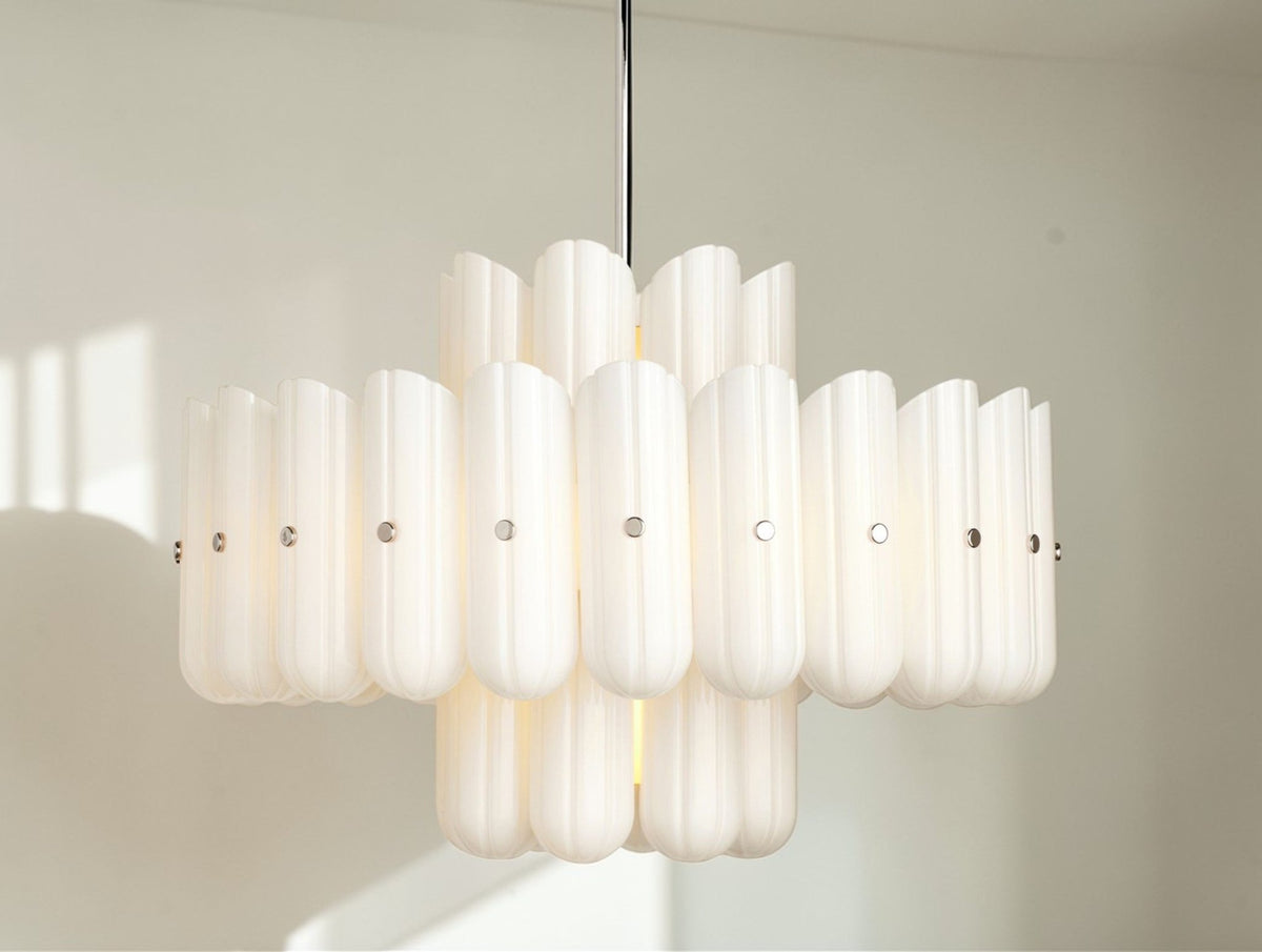 Virello Double Tier Column Chandelier - Zelno Lighting