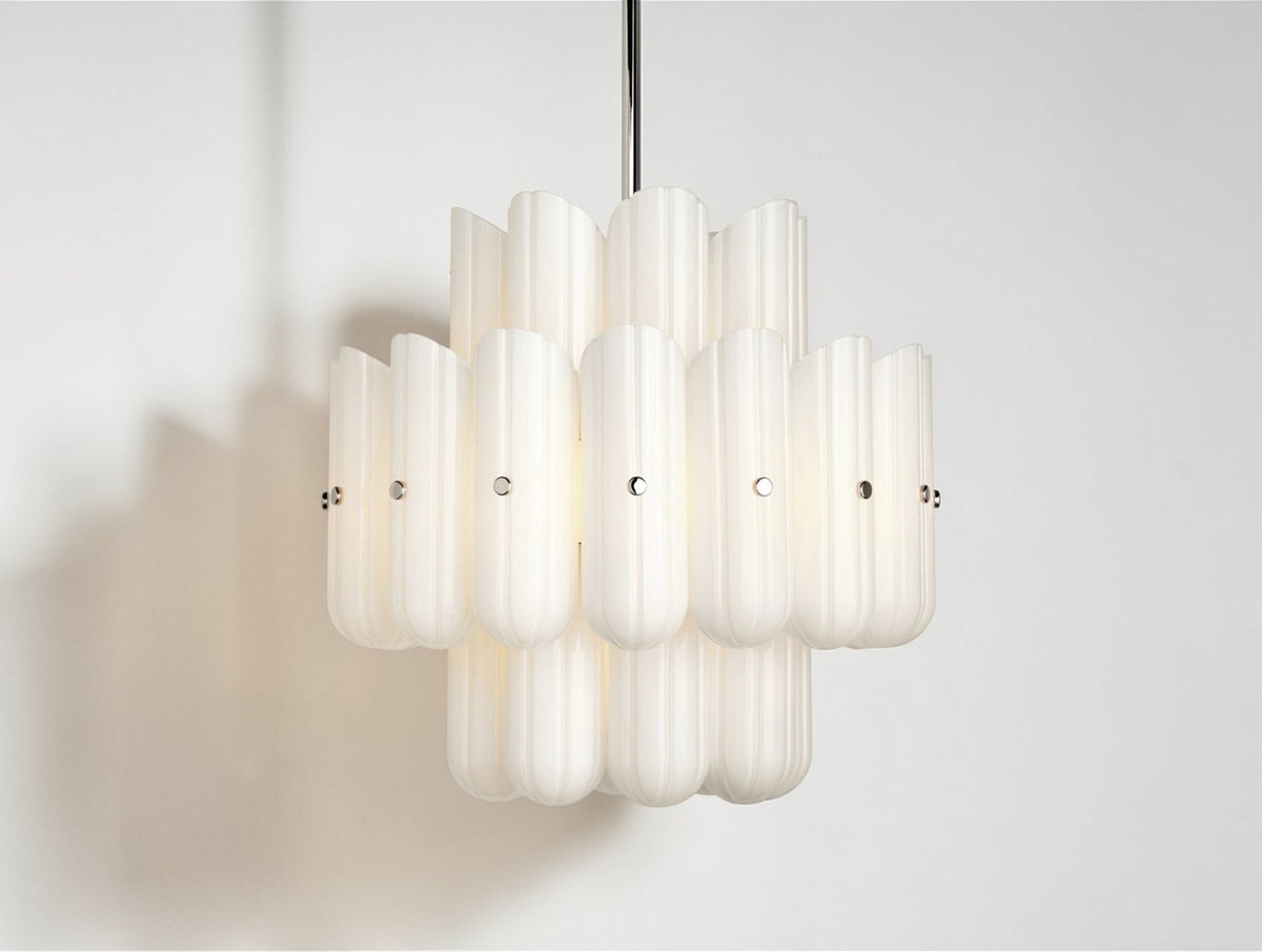 Virello Double Tier Column Chandelier - Zelno Lighting