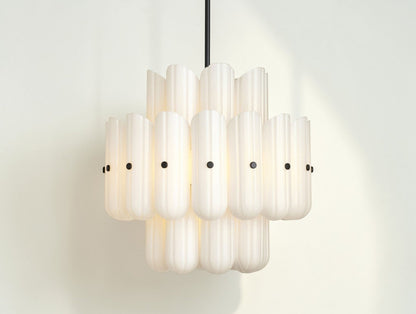 Virello Double Tier Column Chandelier - Zelno Lighting