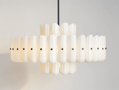 Virello Double Tier Column Chandelier - Zelno Lighting
